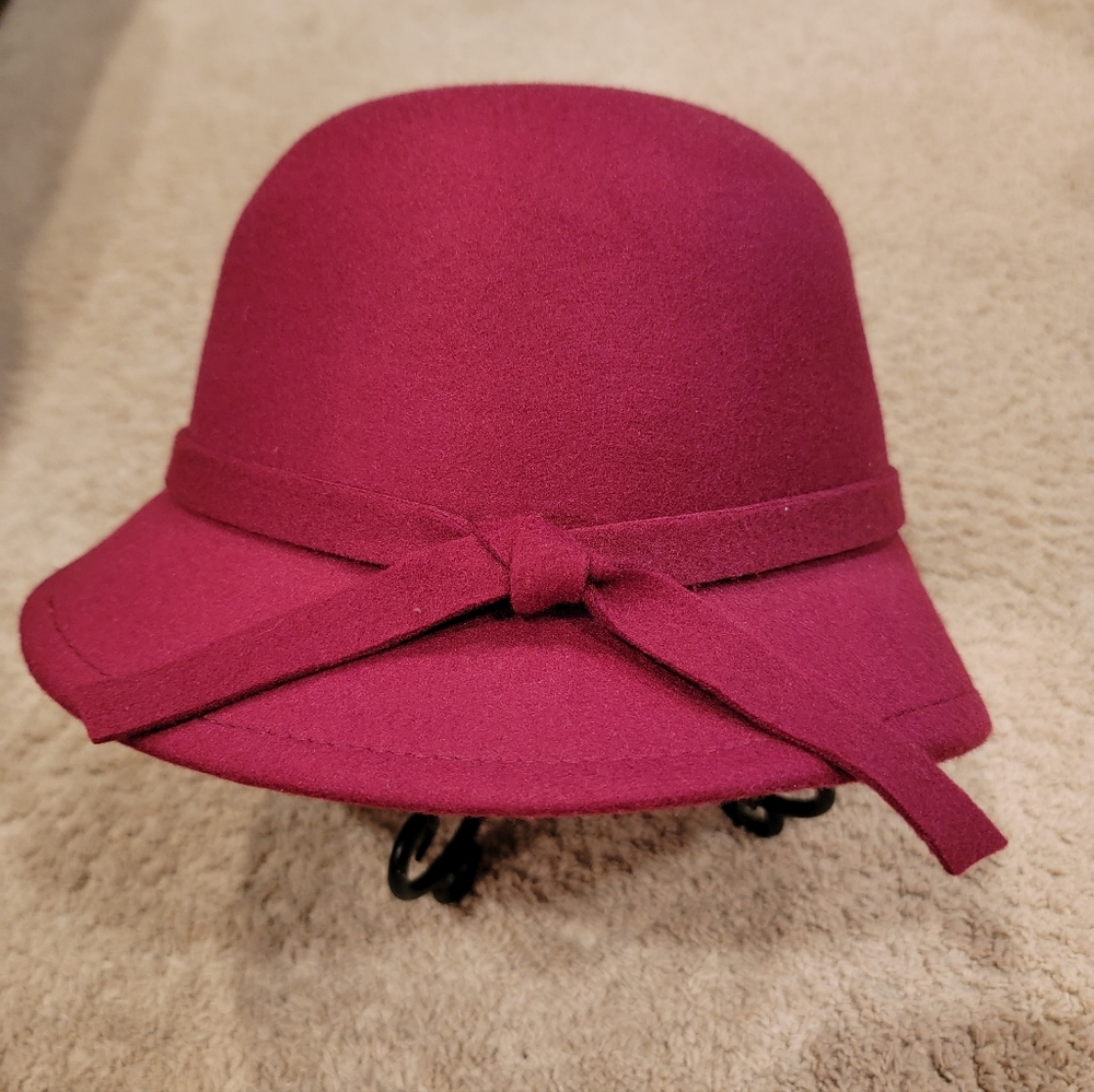 Elegant Burgundy Women's Hat
